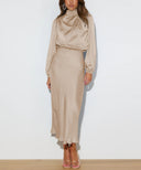 Satin Maxi Dress for Effortless Style