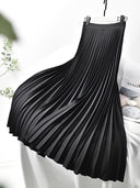 High-Waisted Pleated Skirt in Chic Design
