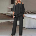 Chic Cold Shoulder Two-Piece Jumpsuit
