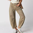 Chic Women's Wide Leg Denim Trousers