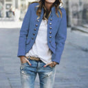 Trendy Blazer with Chic Modern Buttons