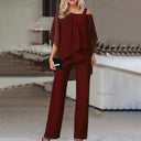 Chic Cold Shoulder Two-Piece Jumpsuit