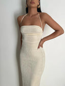 Deep Back Cut Dress for Stunning Entrances