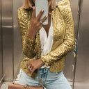 Chic Sequin-Embellished Blazer for Women