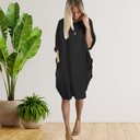 Chic Long Sleeve Pocket Dress for Effortless Style