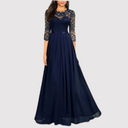 Chic Lace Chiffon Evening Dress
