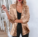 Sequin-Embellished Blazer for Dazzling Style