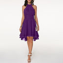 Chic Women's Ruffled Halter Neck Dress