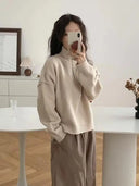 Aurora - Cozy High Neck Knit Sweater for Every Occasion