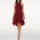 Charming Ruffle-Accented Fashion Dress