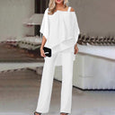 Chic Cold Shoulder Two-Piece Jumpsuit