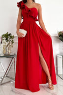 Chic One-Shoulder Evening Dress