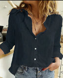 Chic Cotton Long-Sleeve Shirt for Women