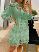 Lace Long Sleeve Dress for Women