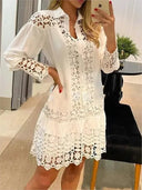 Lace Long Sleeve Dress for Women