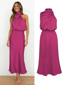 Chic Halter Midi Dress for Any Occasion