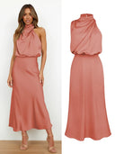 Chic Halter Midi Dress for Any Occasion