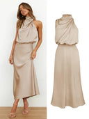 Chic Halter Midi Dress for Any Occasion