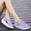 Orthopedic Muffin Sandals with Cutout and Lacing
