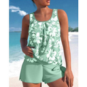 Women's Vibrant Floral Two-Piece Swimsuit Set