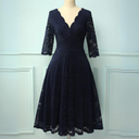 Chic 3/4 Sleeve Formal Dress