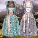 Chic Dress Set with Stylish Blouse and Apron