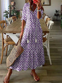 Chic Long Sleeve Summer Dress for Women 2024