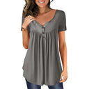 Stylish Blouse with Chic Button Accents