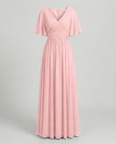 Chic V-Neck Chiffon Dress for Women