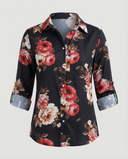 Chic Lapel Collar Blouse for Effortless Style