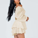 Ruffled Shoulder Dress – Trendy Fashion Statement