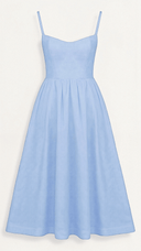 Ascot Style A-Line Midi Dress for Special Occasions