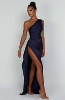 Chic Asymmetric Maxi Dress for Evening Wear