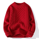 Chunky Cream Cable Knit Sweater for Women