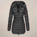 Women's Hooded Long Puffer Jacket for Winter Adventures