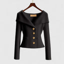 Women's Off-Shoulder Knit Sweater for Chic Events
