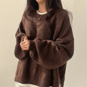 Cozy Women's Oversized Knit Sweater for Everyday Wear