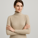 Chic Ribbed Turtleneck Sweater for Every Occasion