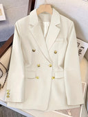 Women's Double-Breasted Blazer for All-Season Events