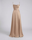 Flowing Silk Maxi Dress for Women