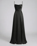Flowing Silk Maxi Dress for Women