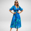 Chic Juliet Midi Dress in Flowing Fabric
