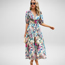 Chic Juliet Midi Dress in Flowing Fabric