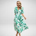 Chic Juliet Midi Dress in Flowing Fabric