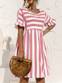 Chic Striped Mini Dress for Effortless Style