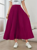 Chic Pleated Maxi Skirt for Everyday Wear