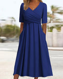 Chic Midi Dress with Tummy Control