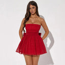 Chic Dress with Oversized Bow Detail