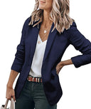 Chic Women's Solid Color Blazer Jacket