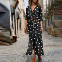 Chic Polka Dot Midi Dress